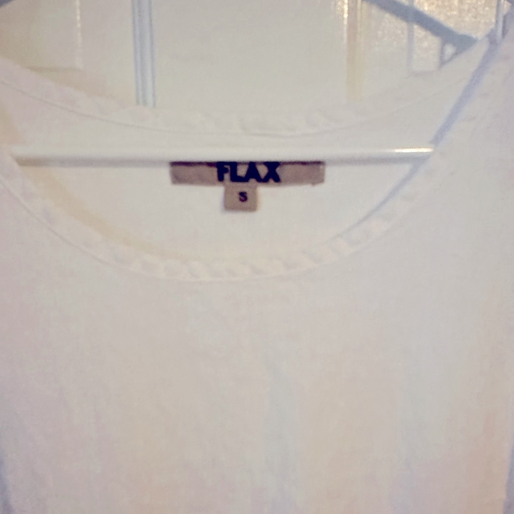 White linen dress
